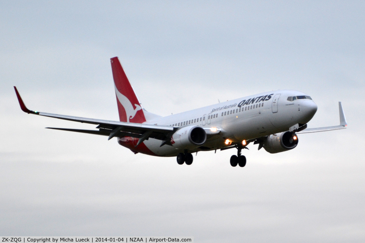 ZK-ZQG, 2011 Boeing 737-838 C/N 34190, At Auckland