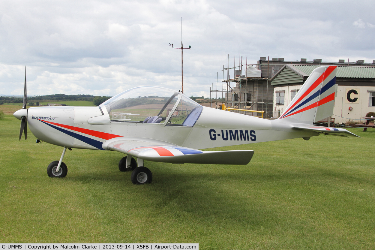 G-UMMS, 2005 Cosmik EV-97 TeamEurostar UK C/N 2316, Cosmik EV-97 TeamEurostar UK, Fishburn Airfield UK, September 2013.
