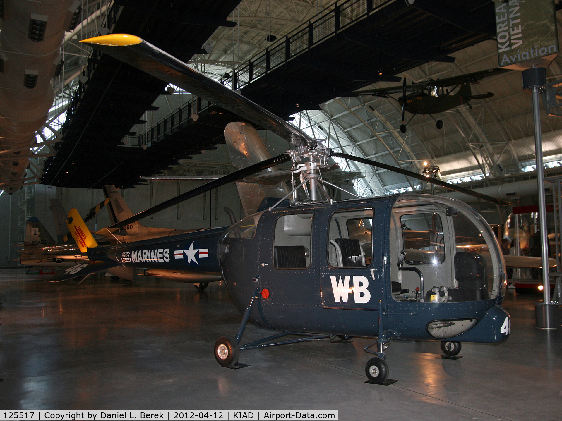 125517, Sikorsky HO5S-1 C/N 52.010, Nice Korean War rotorcraft on display at the NASM Steven Udvar-Hazy Center.