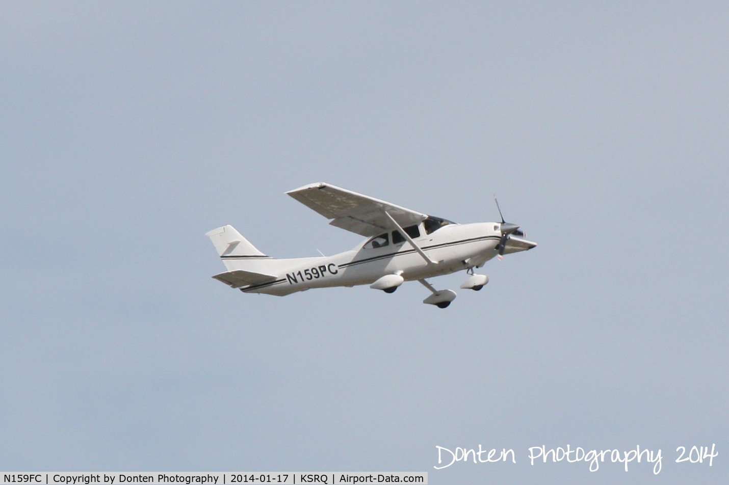 N159FC, 2008 Cessna 182T Skylane C/N 18282065, Florida Division of Forestry Skylane (N159FC) departs Sarasota-Bradenton International Airport