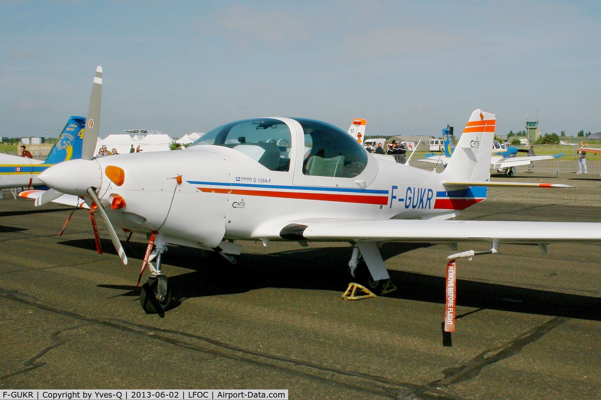 F-GUKR, Grob G-120A-F C/N 85051, Grob G-120A-F, Static display, Chateaudun Air Base 279 (LFOC) open day 2013