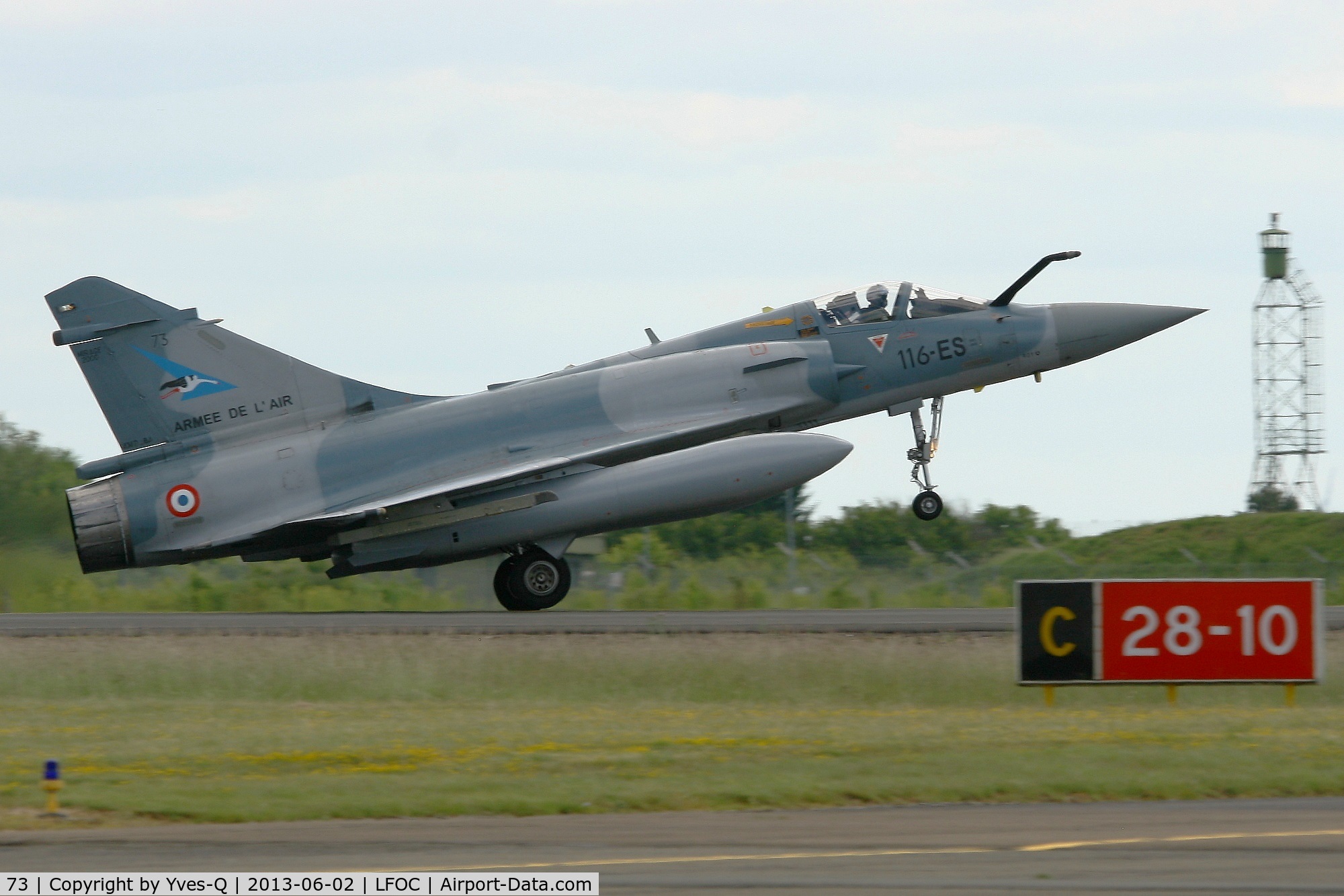 73, Dassault Mirage 2000-5F C/N 311, Dassault Mirage 2000-5F, Landing Rwy 28, Chateaudun Air Base 279 (LFOC) Open day 2013