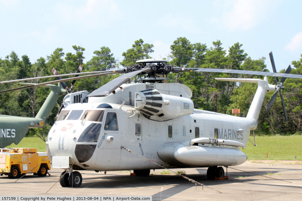 157159, Sikorsky CH-53D Sea Stallion C/N 65-284, 157159 H-53 in the 'back lot' at Pensacola