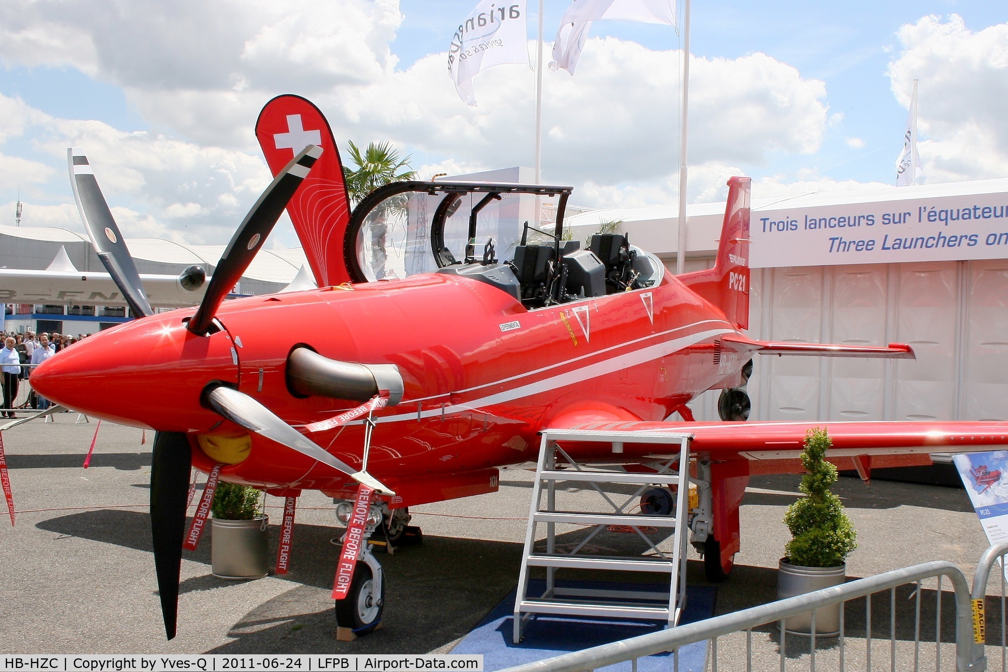 HB-HZC, 2005 Pilatus PC-21 C/N 101, Pilatus PC-21,  Pilatus Static Park, Paris Le Bourget (LFPB-LBG) Air Show in june 2011