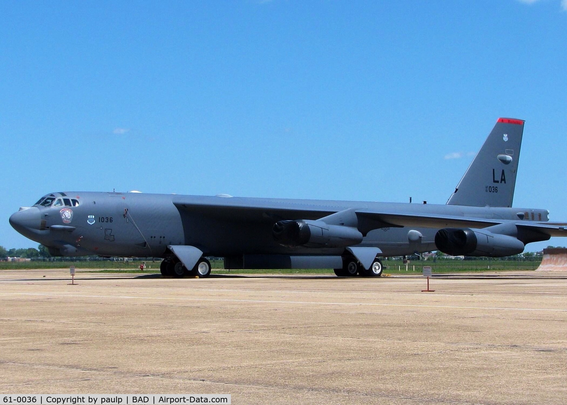 61-0036, 1961 Boeing B-52H Stratofortress C/N 464463, At Barksdale Air Force Base.