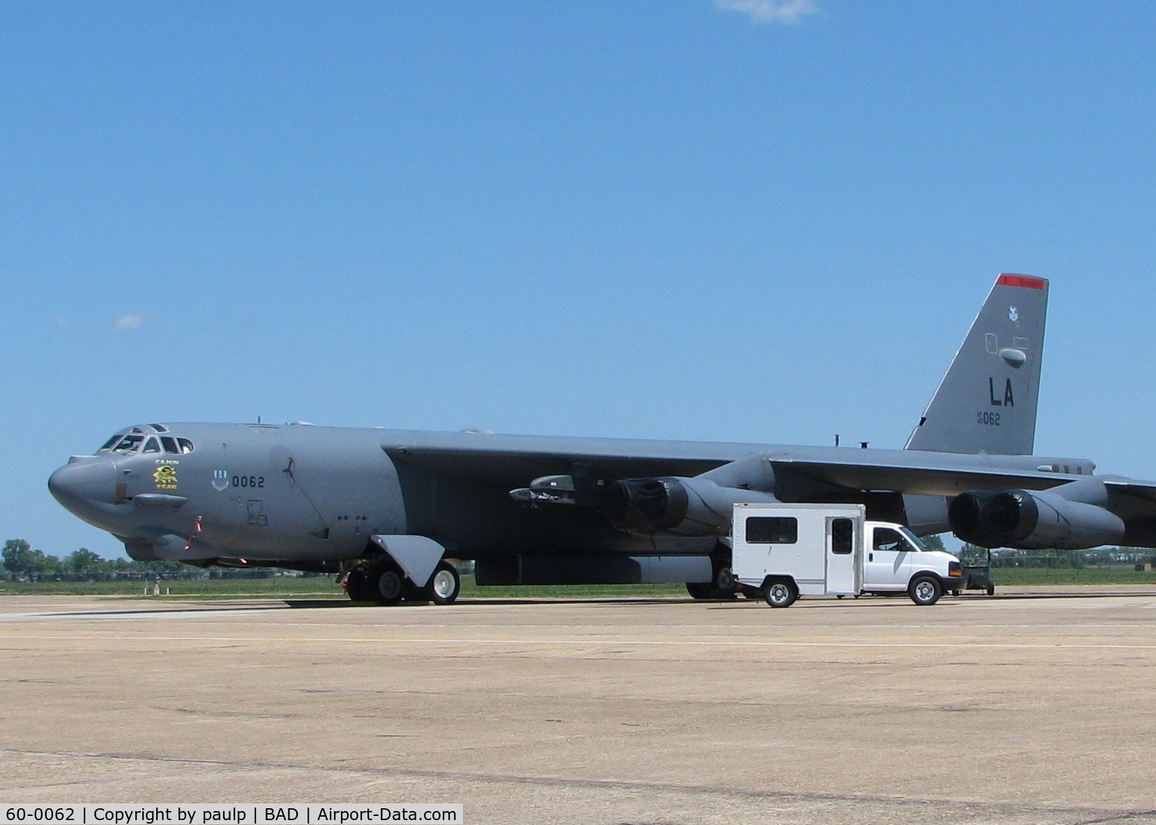 60-0062, 1960 Boeing B-52H Stratofortress C/N 464427, At Barksdale Air Force Base.