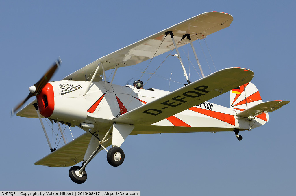 D-EFQP, CASA 1.131E Jungmann C/N 2046, biplane fly-in