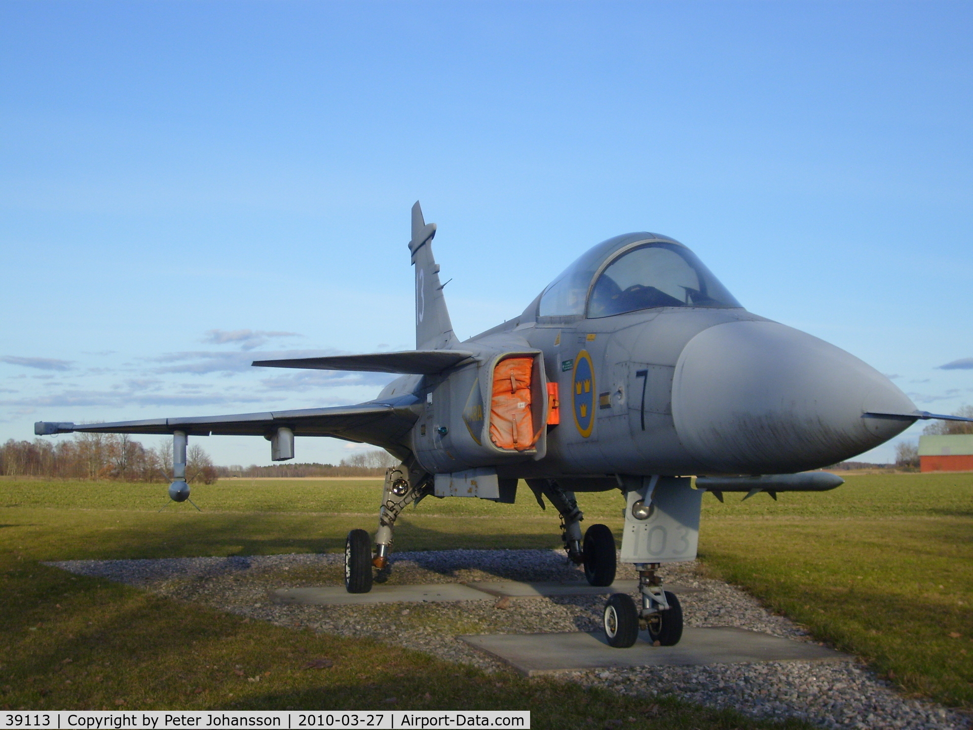 39113, Saab JAS-39A Gripen C/N 39-113, F7 Såtenäs Swedish Air Force