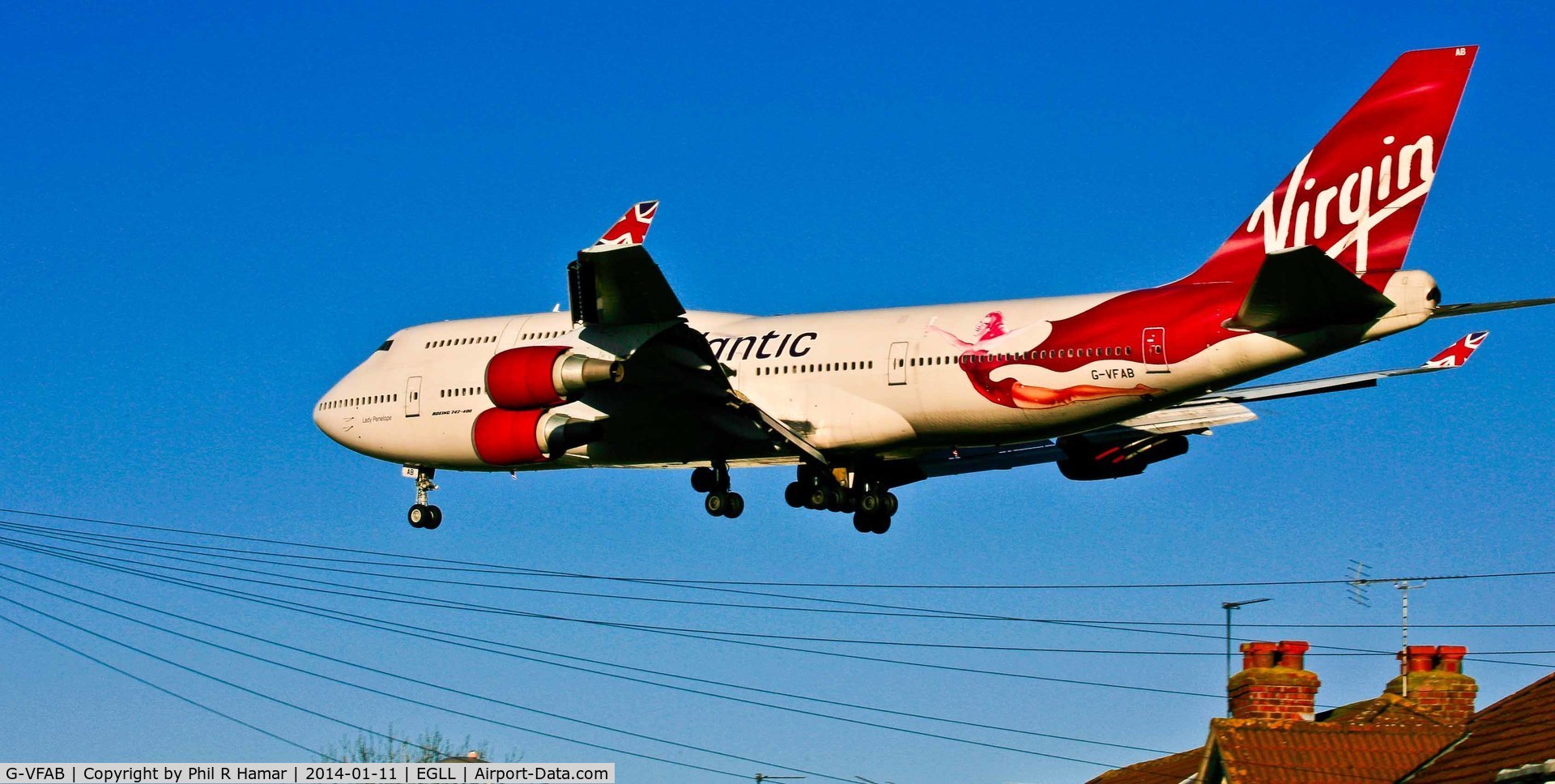 G-VFAB, 1994 Boeing 747-4Q8 C/N 24958, Virgin Atlantic, (G-VFAB) 1994 Boeing 747-4Q8, c/n 24958/1028, on approach to land on 27L Heathrow. © PhilRHama