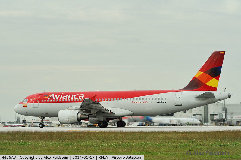 N426AV, 2009 Airbus A320-214 C/N 4026, Miami
