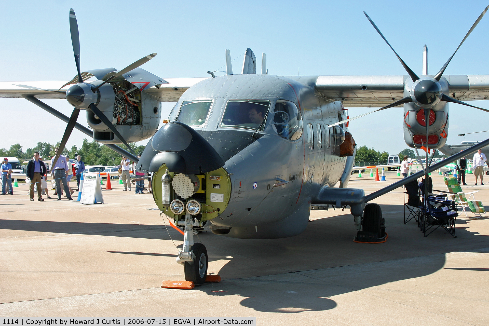 1114, PZL-Mielec M-28B1R Bryza 1R C/N AJG001-05, RIAT 2006; on static display. Polish Navy/30.elMW.