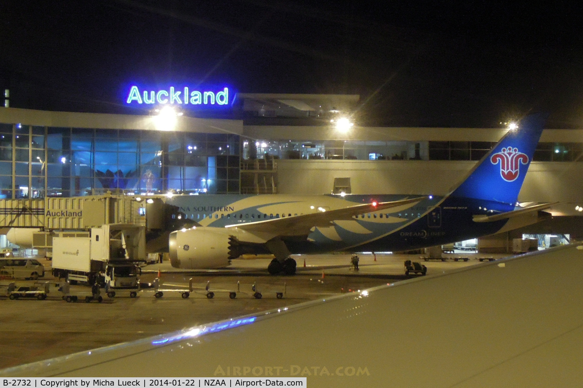 B-2732, 2013 Boeing 787-8 Dreamliner C/N 34926, At Auckland