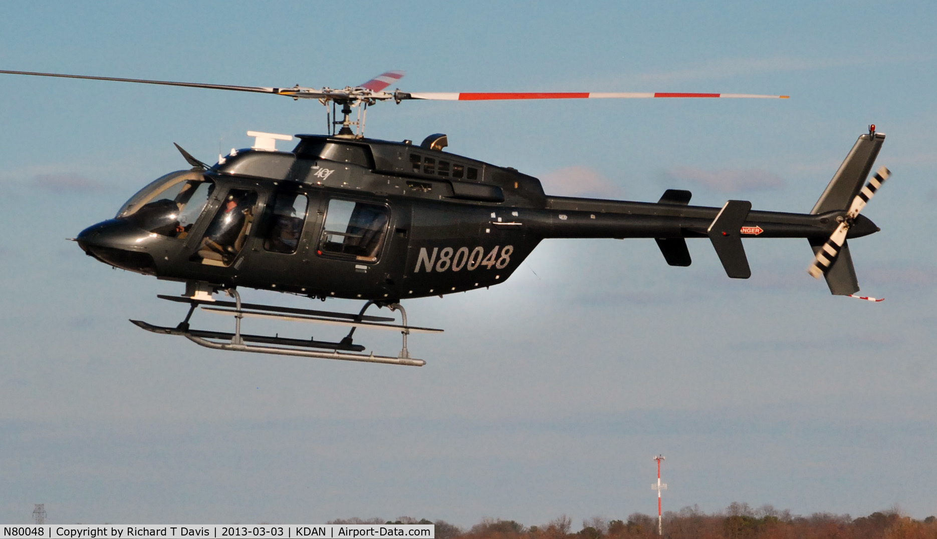 N80048, Bell 407 C/N 53043, Bell 407 in Danville Va.