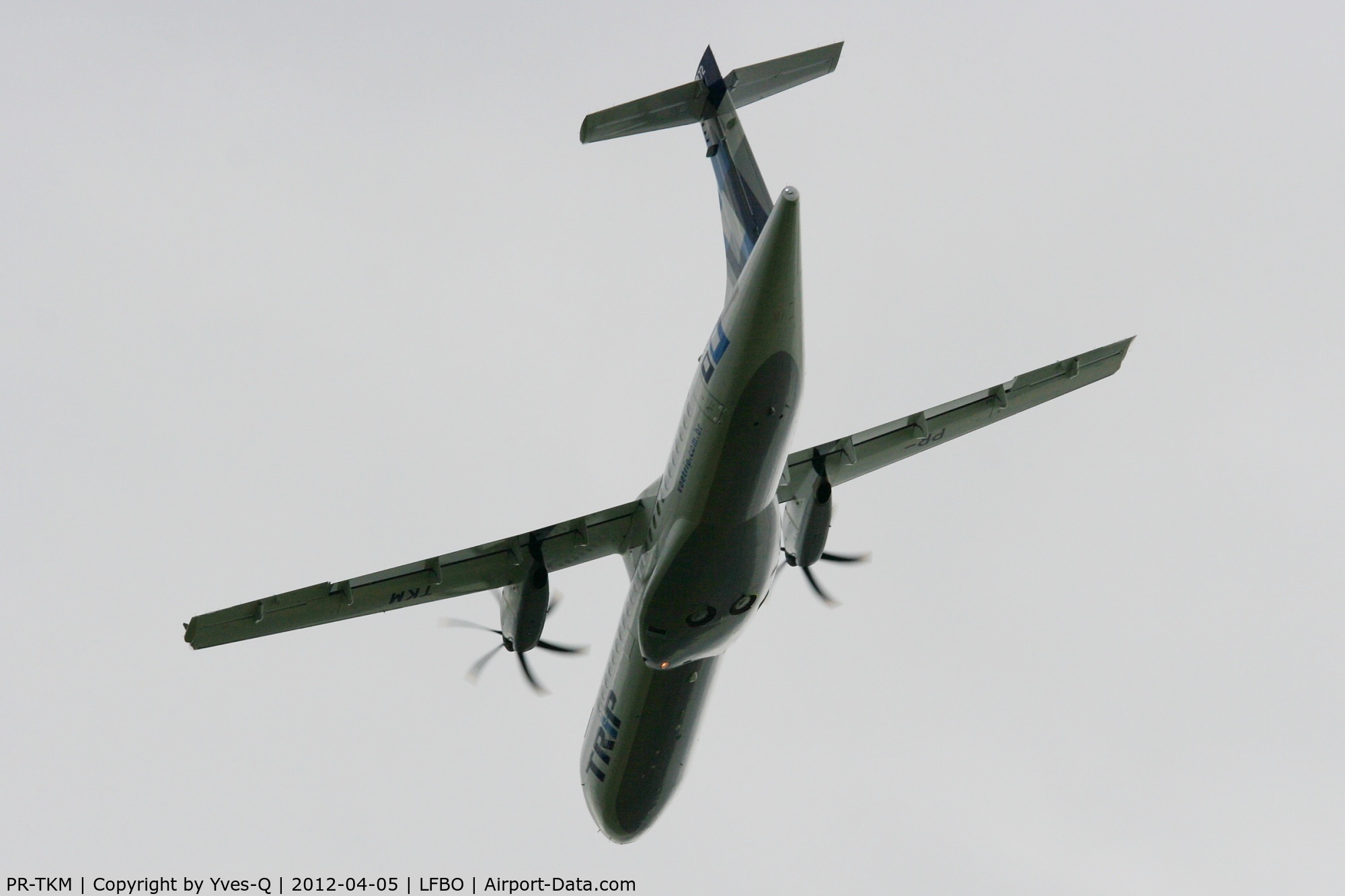 PR-TKM, 2012 ATR 72-600 C/N 998, ATR 72-600, Take off from Toulouse-Blagnac Airport (LFBO-TLS)