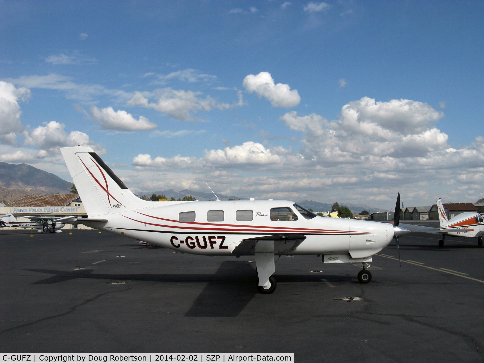 C-GUFZ, 2008 Piper PA-46R-350T Malibu Matrix C/N 4692072, 2008 Piper PA-46R-350T MALIBU MATRIX, Lycoming TIO-540-AE2A Turbocharged 350 Hp, 3-blade CS composite (Kevlar) prop, pressurized, heated & air-conditioned for 6, max certified altitude 25,000', max cruise at FL250 213 kts 245 mph. De-icer boots wings/tail