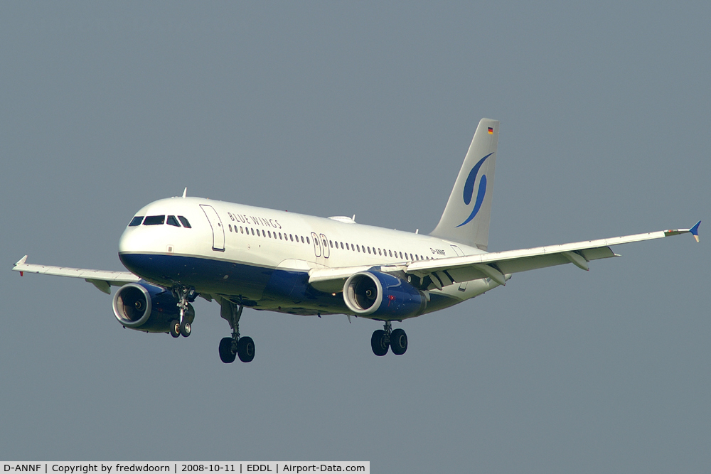 D-ANNF, 2001 Airbus A320-232 C/N 1650, Blue Wings
