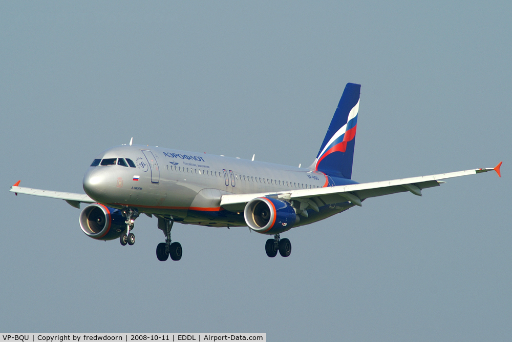 VP-BQU, 2008 Airbus A320-214 C/N 3373, Aeroflot