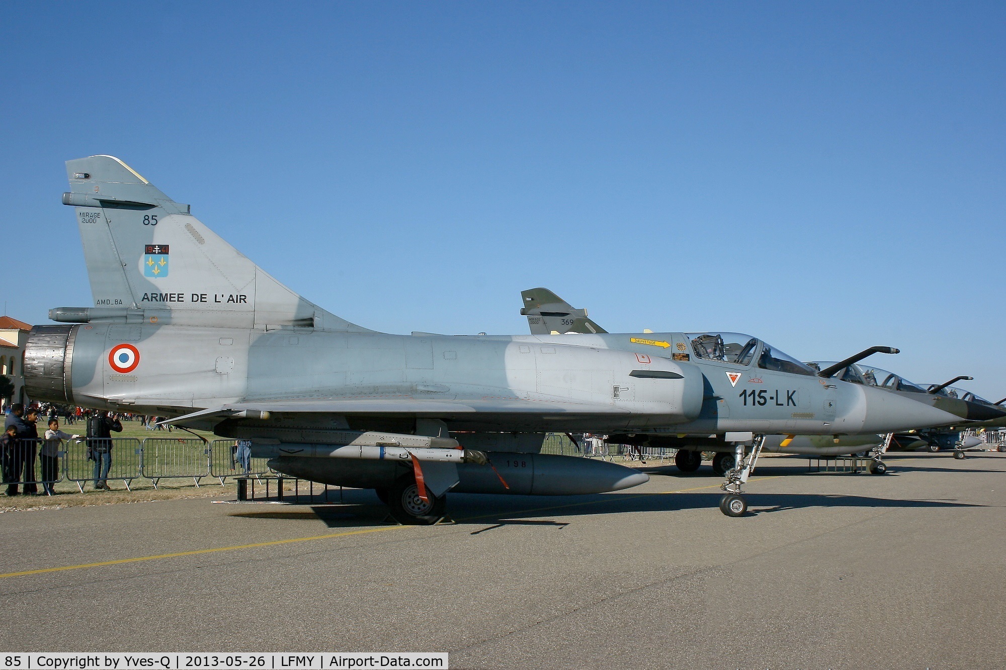 85, Dassault Mirage 2000C C/N 333, Dassault Mirage 2000C ( 115-LK), Static display, Salon de Provence Air Base 701 (LFMY) Open day 2013