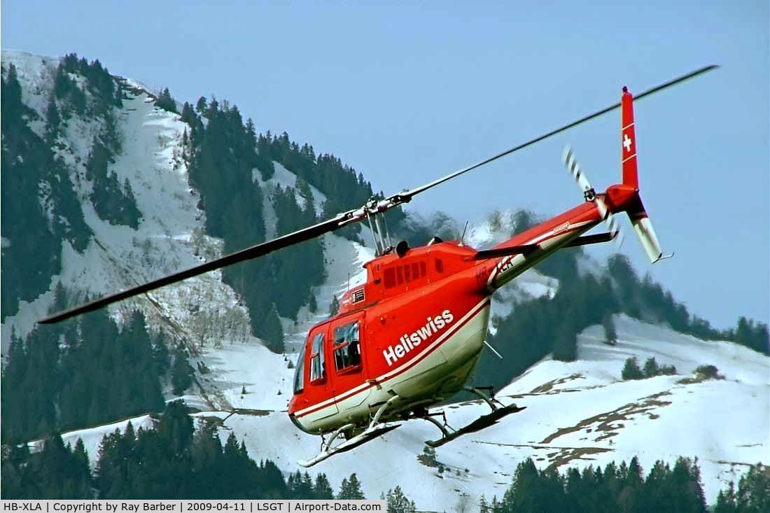 HB-XLA, 1980 Agusta AB-206B JetRanger II C/N 8616, Agusta-Bell 206B-3 Jet Ranger III [8616] (Heliswiss AG) Gruyeres~HB 11/04/2009