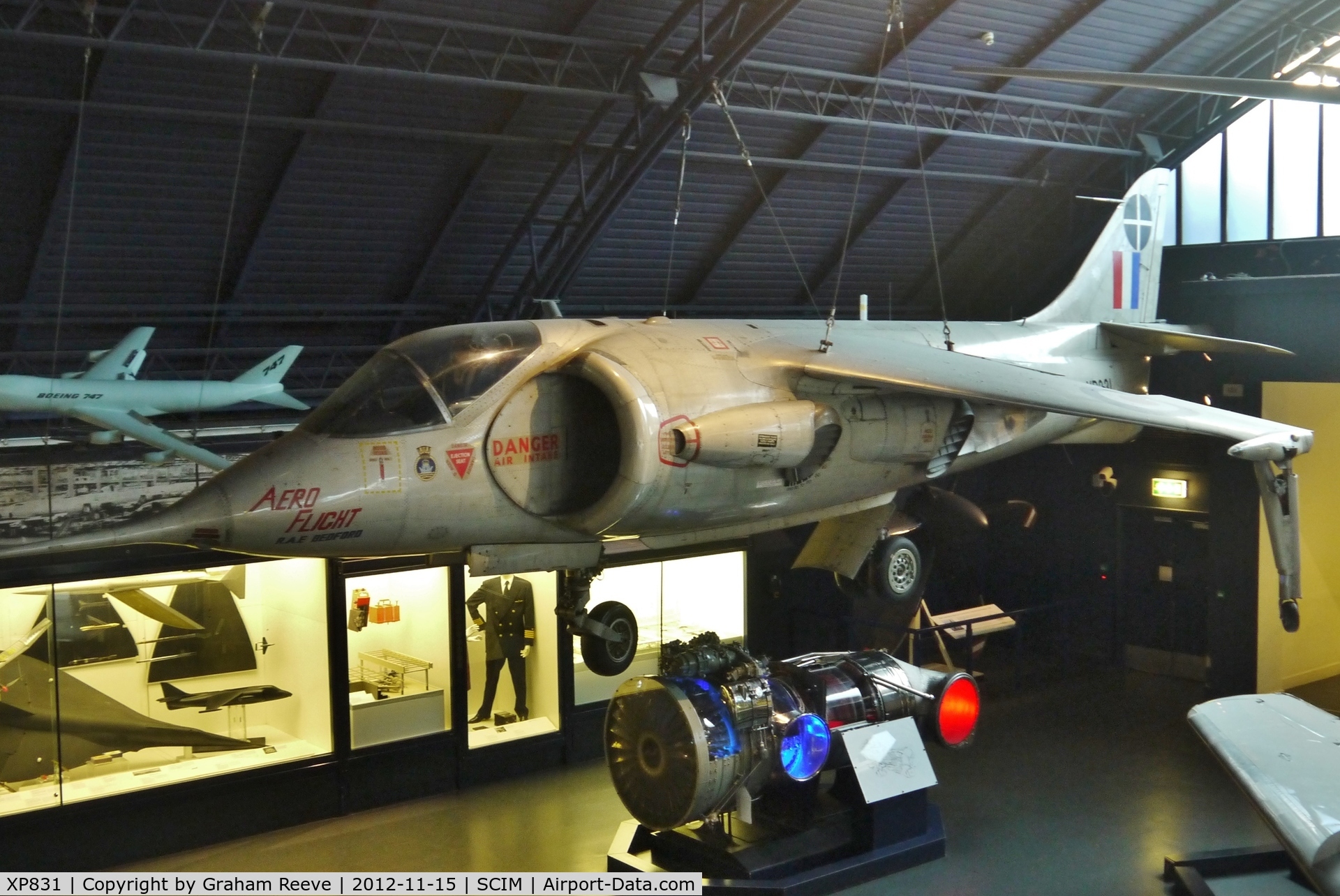 XP831, 1961 Hawker Siddeley P.1127 C/N P-01, On display at the Science Museum, London.