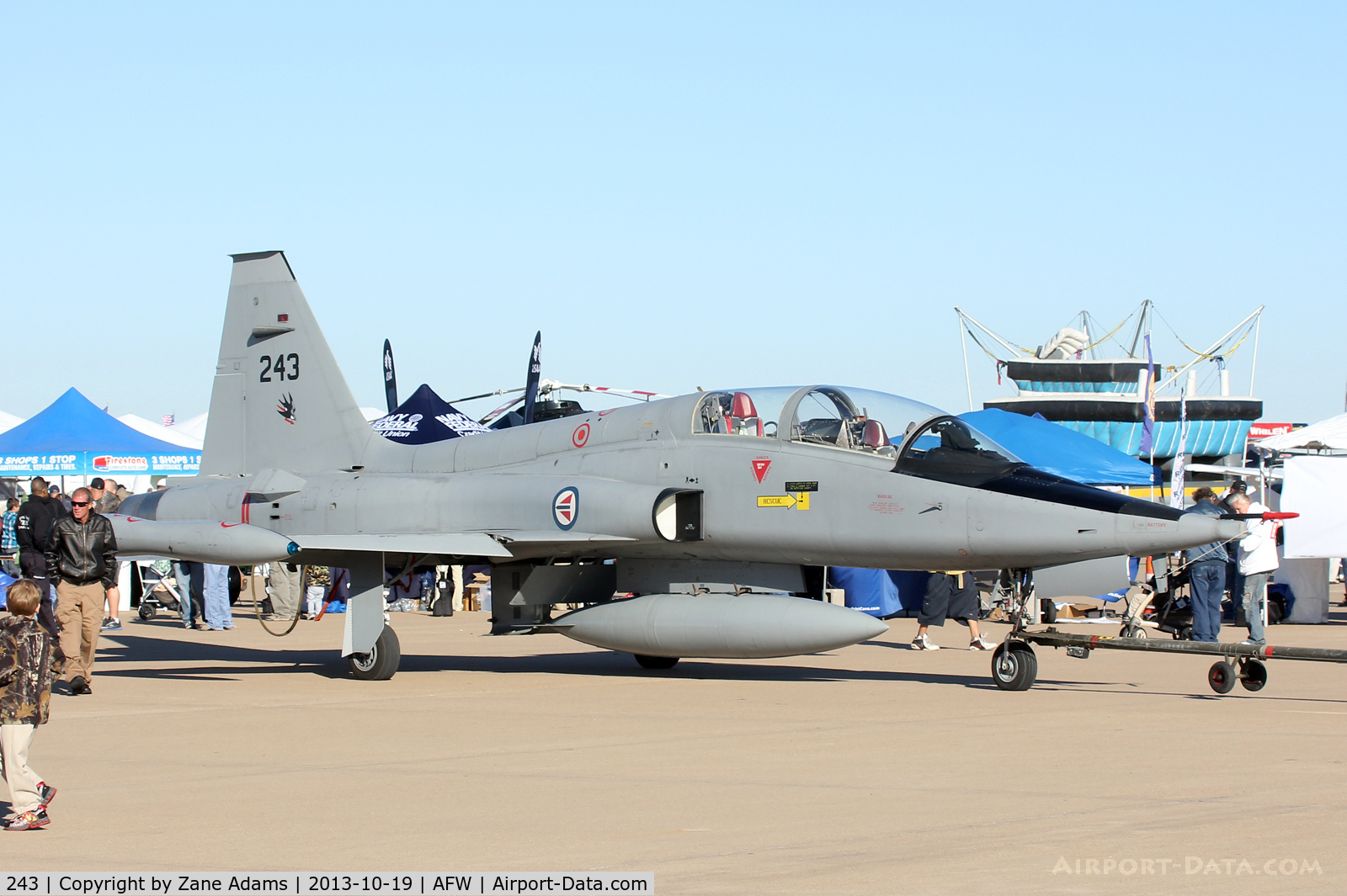 243, 1966 Northrop F-5B Freedom Fighter C/N N.9007, On display at the 2013 Fort Worth Alliance Airshow
