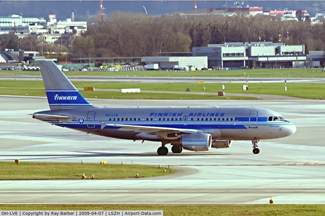 OH-LVE, 2002 Airbus A319-112 C/N 1791, Airbus A319-112 [1791] (Finnair) Zurich~HB 07/04/2009