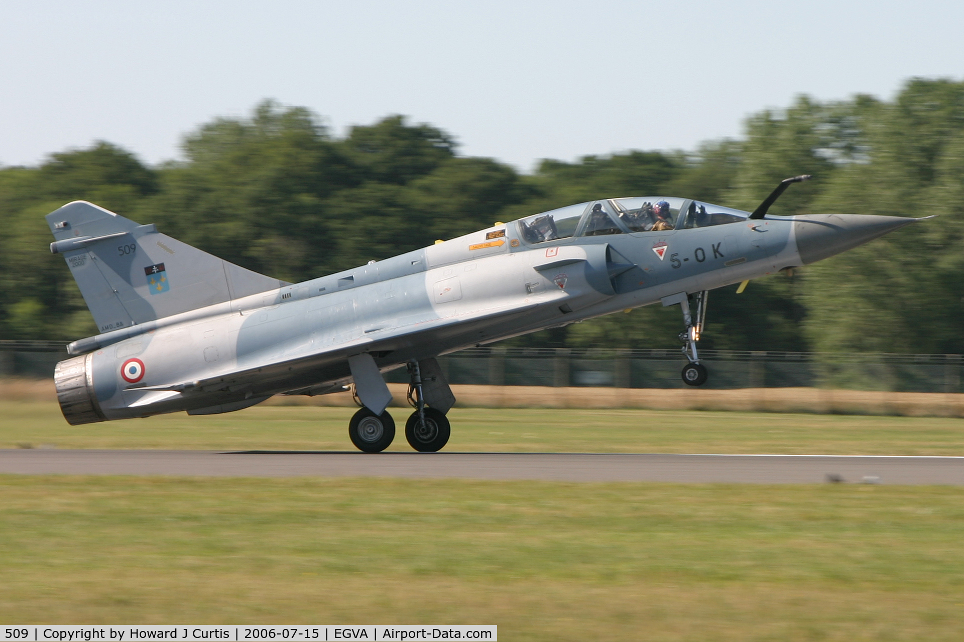 509, Dassault Mirage 2000B C/N 62, RIAT 2006. Coded 5-OK.