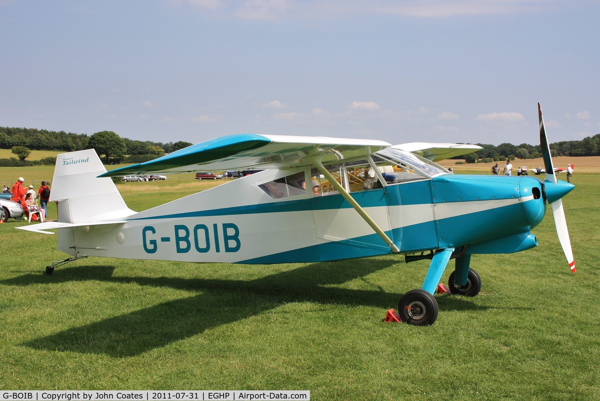 G-BOIB, 1997 Wittman W-10 Tailwind C/N PFA 031-10551, At Popham fly-in