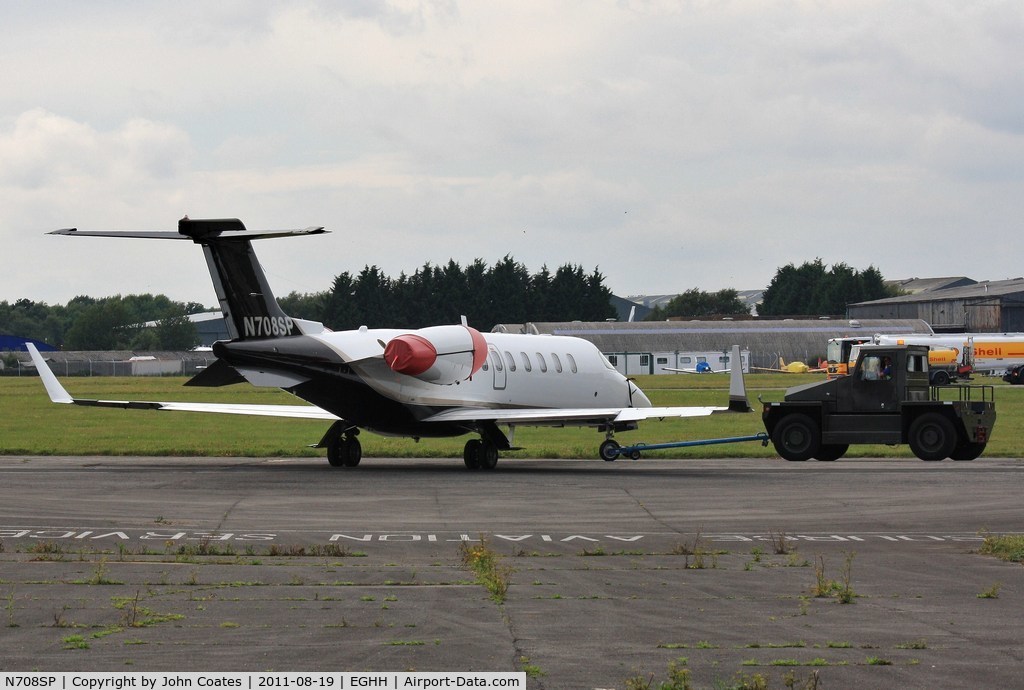 N708SP, 1999 Learjet 45 C/N 014, Being parked