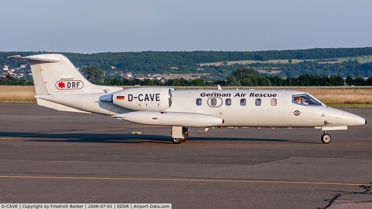 D-CAVE, 1982 Gates Learjet 35A C/N 35A-423, taxying to the active