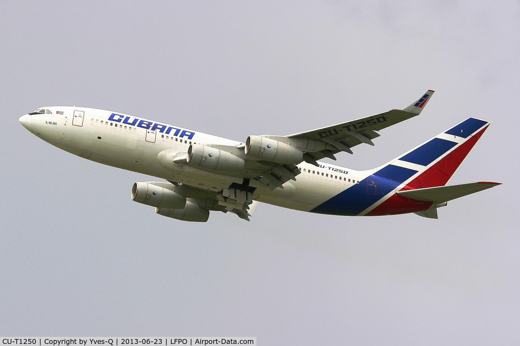 CU-T1250, 2005 Ilyushin IL-96-300 C/N 74393202015, Ilyushin IL-96-300, Take off Rwy 24, Paris-Orly Airport (LFPO-ORY)