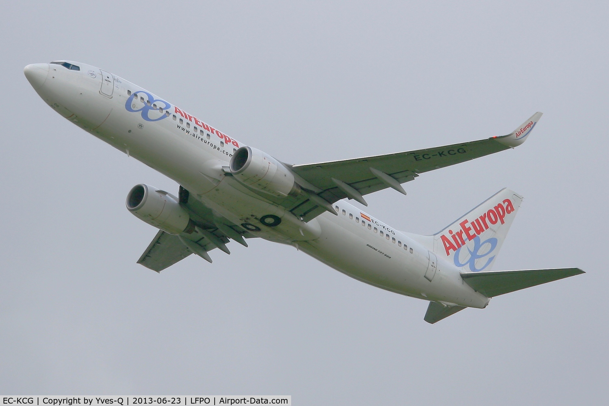 EC-KCG, 2007 Boeing 737-85P C/N 33981, Boeing 737-85P, Take off Rwy 24, Paris-Orly Airport (LFPO-ORY)