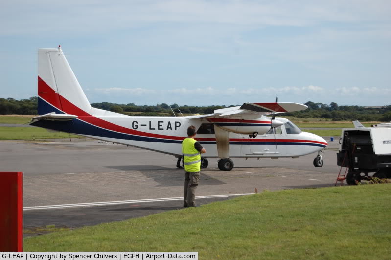 G-LEAP, 1987 Pilatus Britten-Norman BN-2T Turbine Islander C/N 2183, G-LEAP Taxi in Fuel