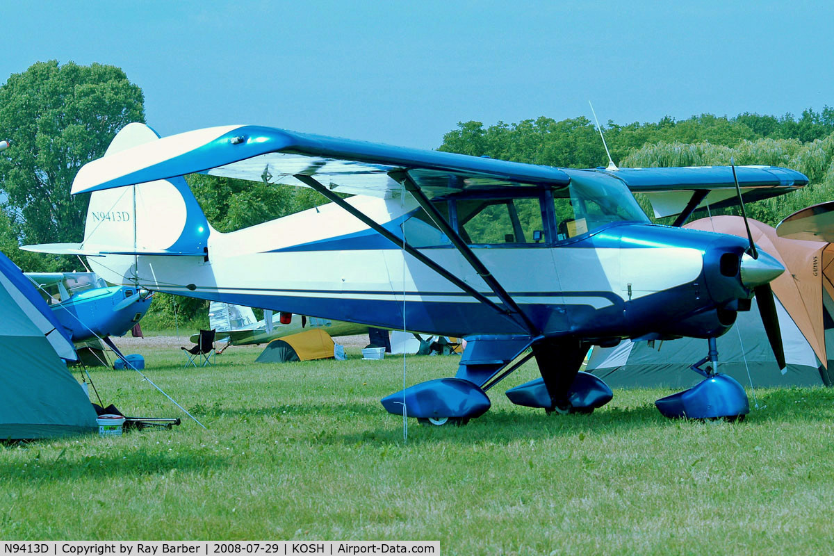 N9413D, 1958 Piper PA-22-160 Tri Pacer C/N 22-6387, Piper PA-22-160 Tri-Pacer [22-6387] Oshkosh-Wittman Regional~N 29/07/2008