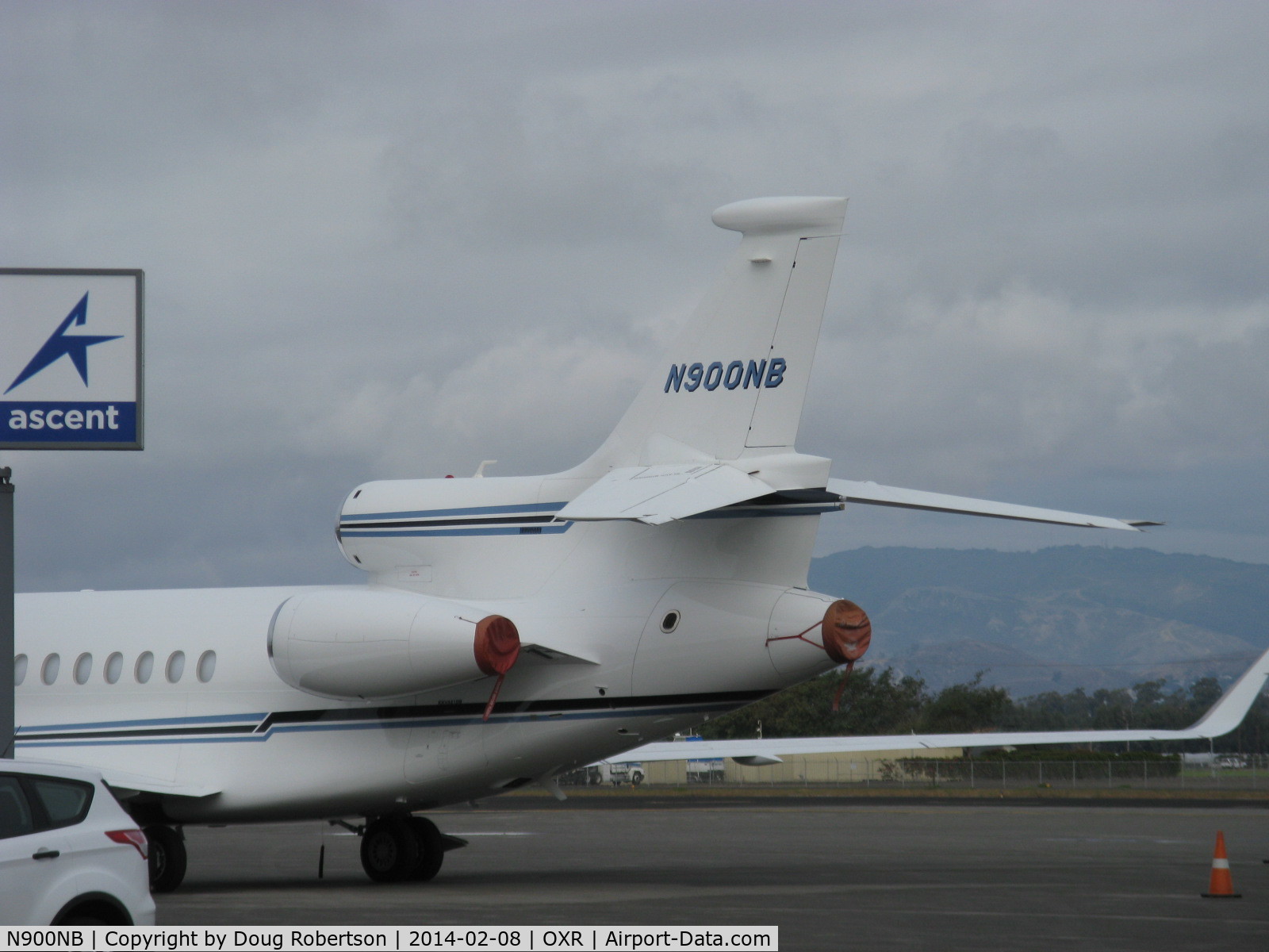 N900NB, 2009 Dassault Falcon 7X C/N 74, 2010 Dassault Aviation FALCON 7X, three P&W(C)PW307A Turbofans each flat rated to 6,400 lb st at ISA+17 degree C with FADEC. Vmo 370 kts 425 mph, showing the big thrust end.