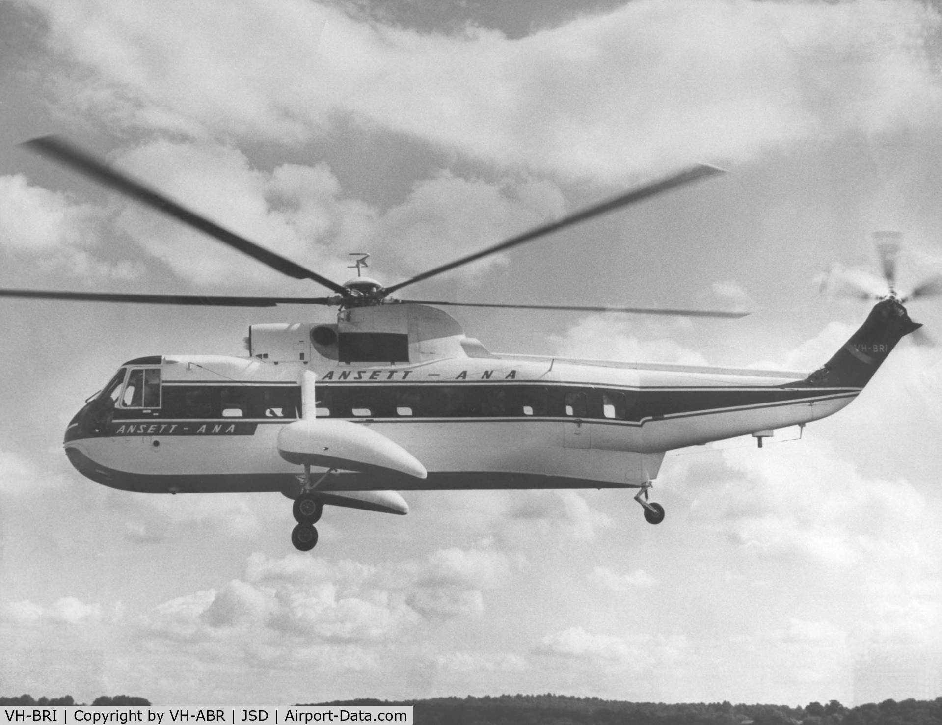 VH-BRI, 1964 Sikorsky S-61N C/N 61242, Aircraft on pre-delivery test flight
