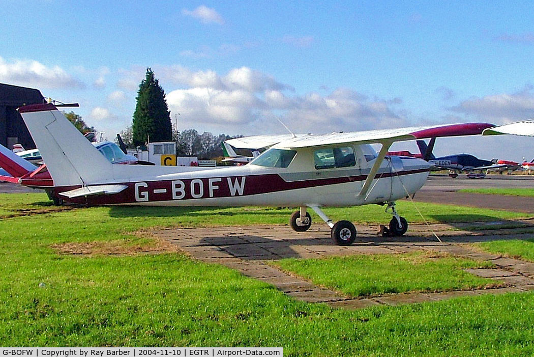 G-BOFW, 1975 Cessna A150M Aerobat C/N A150-0612, Cessna A.150M Aerobat [A150-0612] Elstree~G 10/11/2004