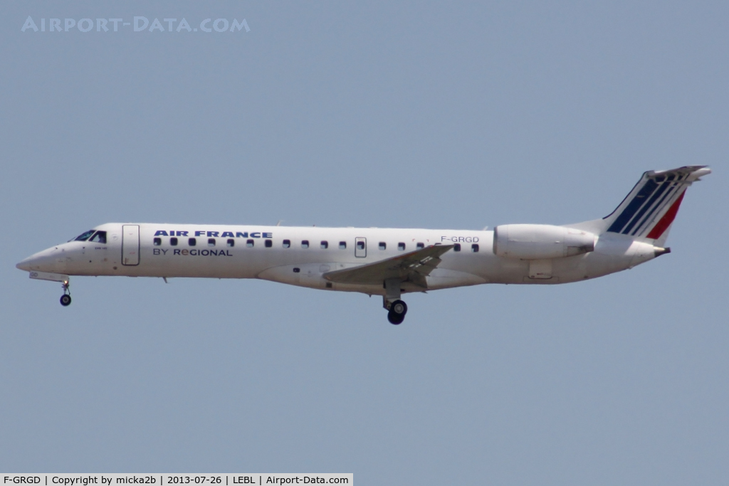 F-GRGD, 1998 Embraer EMB-145EU (ERJ-145EU) C/N 145043, Landing