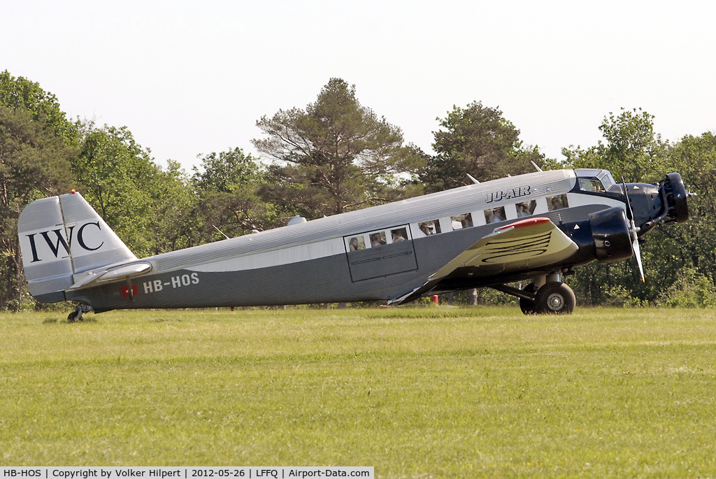 HB-HOS, 1939 Junkers Ju-52/3m g4e C/N 6580, at lffq