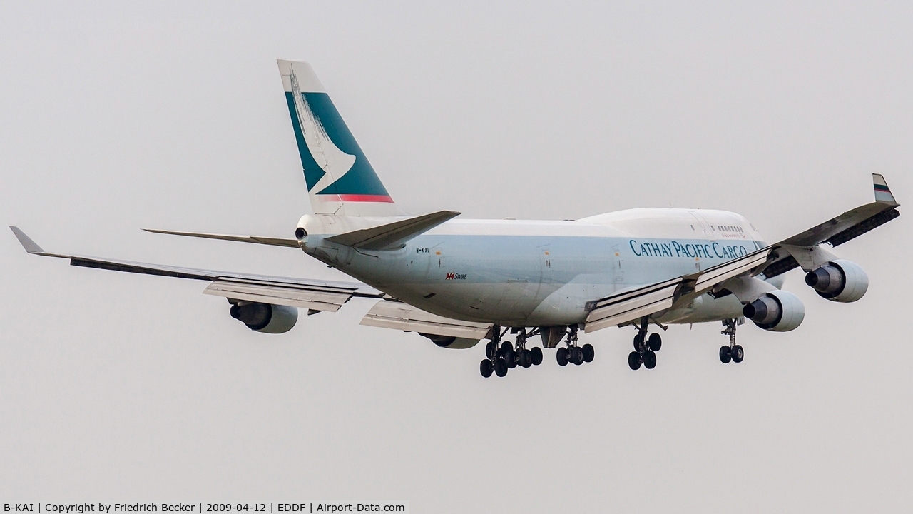 B-KAI, 1994 Boeing 747-412 C/N 27217, on final at Frankfurt