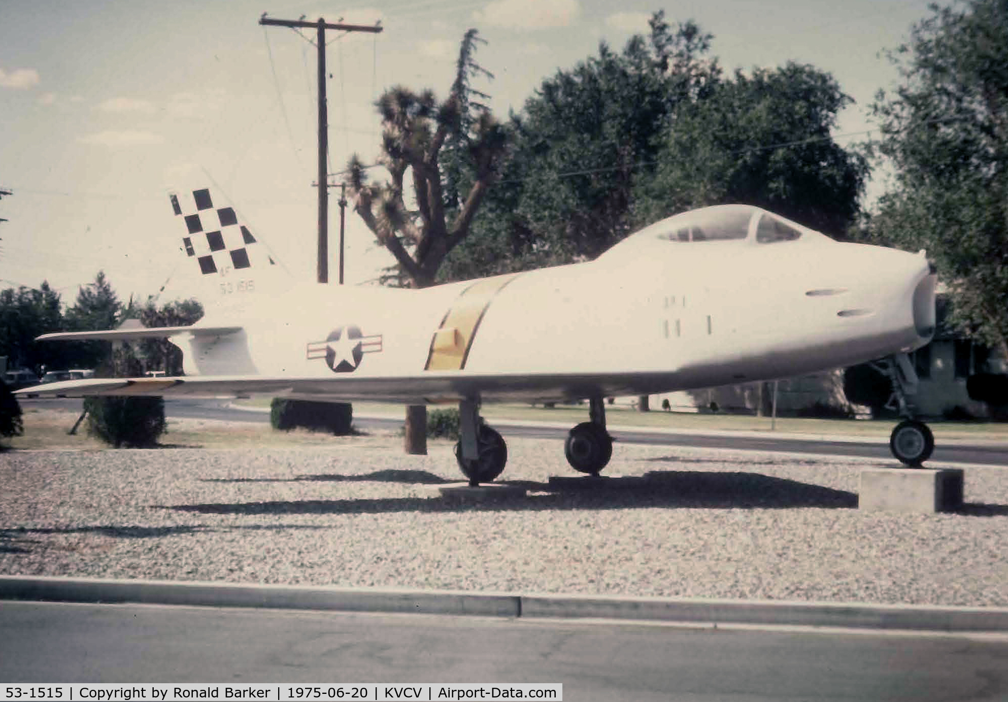 53-1515, 1953 North American F-86H-10-NH Sabre C/N 203-287, Display George AFB