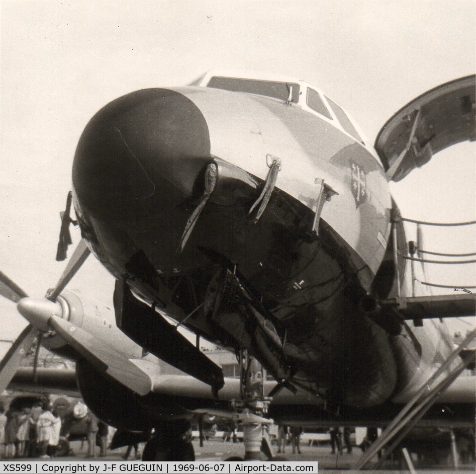 XS599, 1966 Hawker Siddeley HS-780 Andover C1 C/N Set 6, At Paris-Le Bourget Airshow 1969