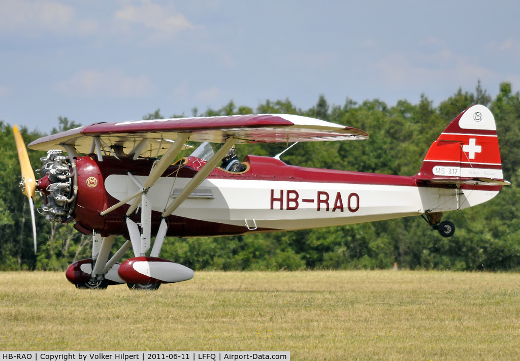 HB-RAO, 1937 Morane-Saulnier MS.317 C/N 329, at lffq