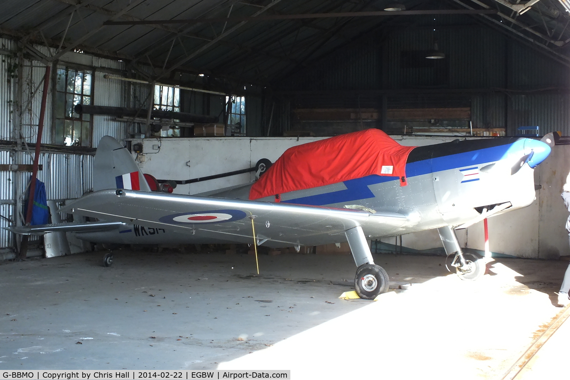 G-BBMO, 1952 De Havilland DHC-1 Chipmunk T.10 C/N C1/0550, at Wellesbourne Mountford