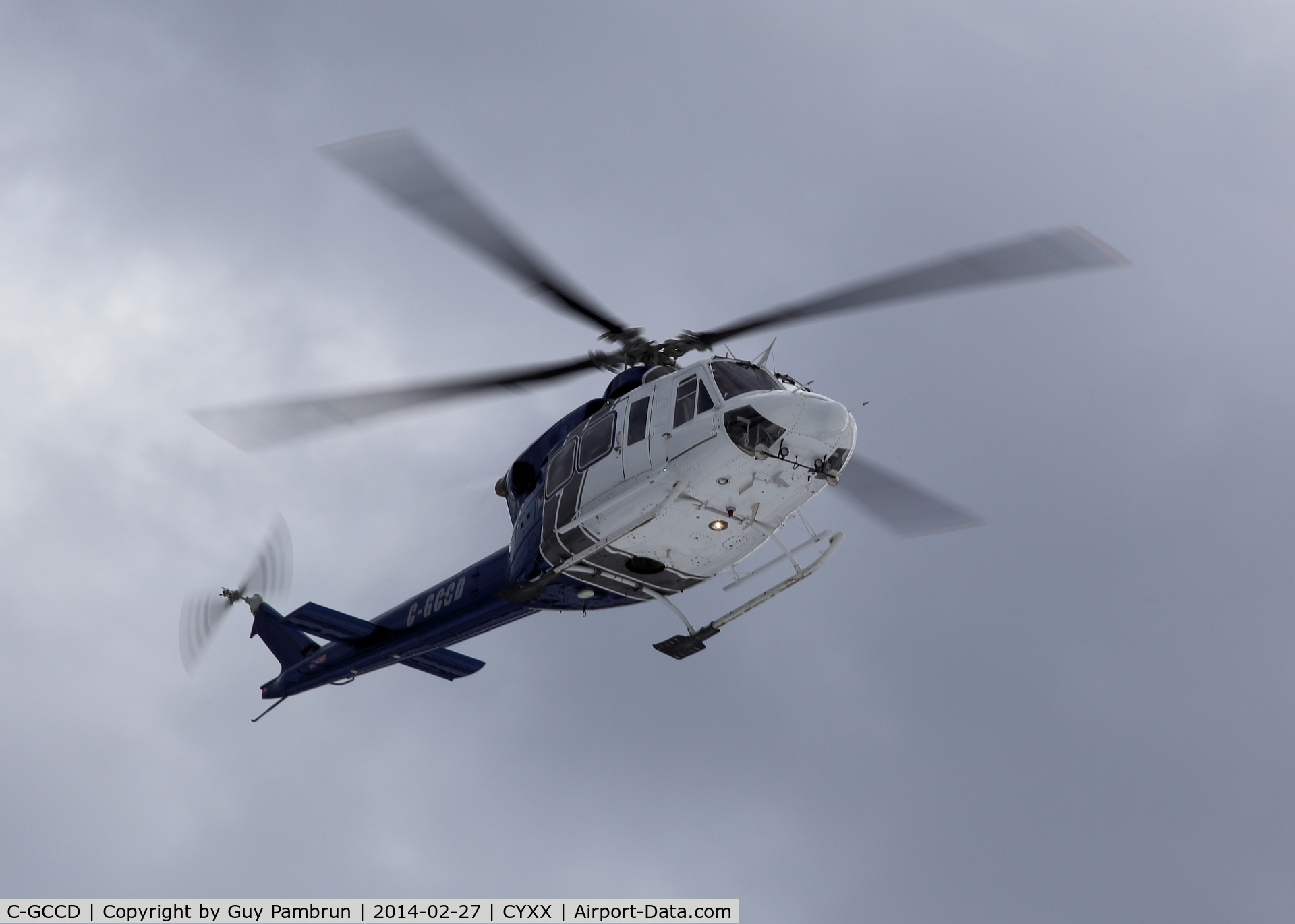 C-GCCD, 1990 Bell 412 C/N 33213, Off to the practice area