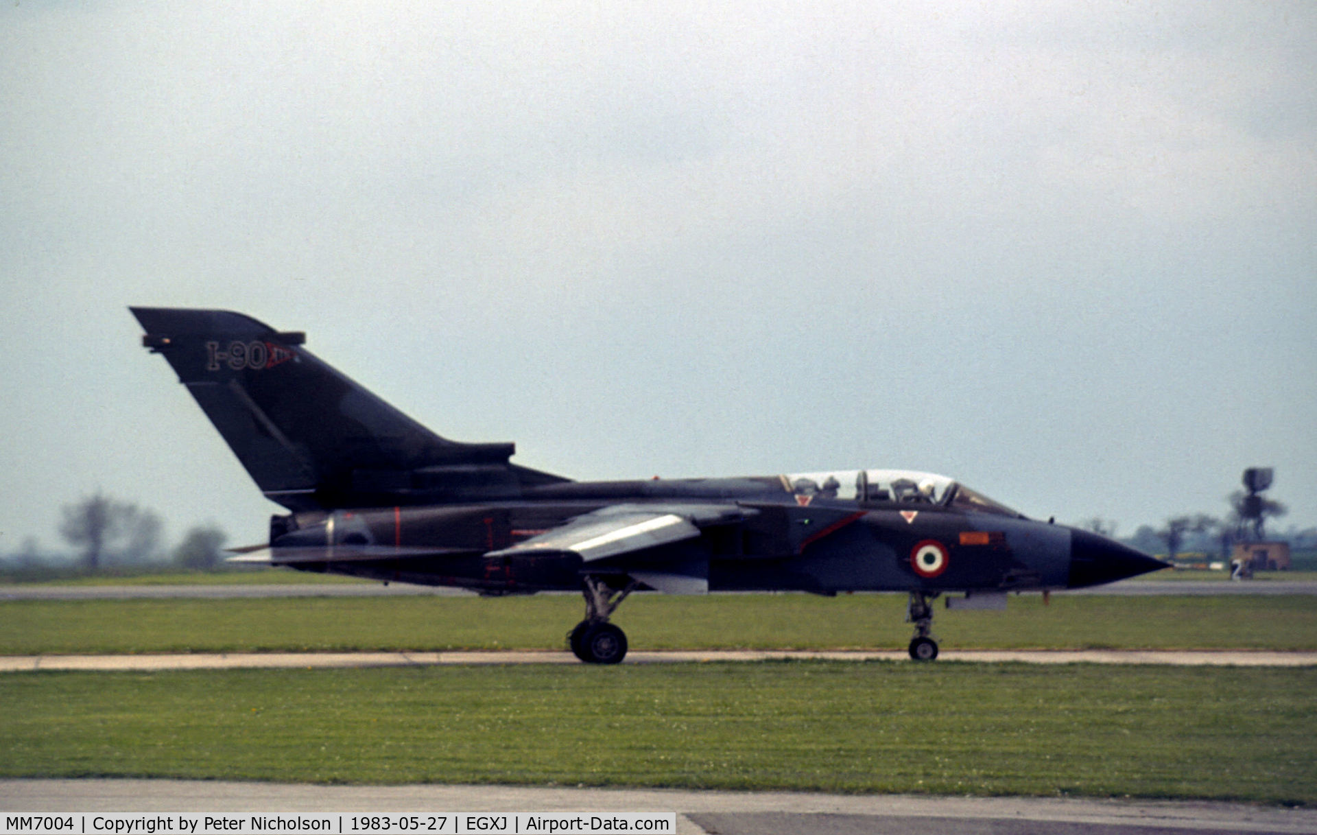 MM7004, Panavia Tornado IDS C/N 086/IS003/5006, Italian Air Force Tornado IDS of the Tri-National Tornado Training Establishment (TTTE) at RAF Cottesmore in May 1983.
