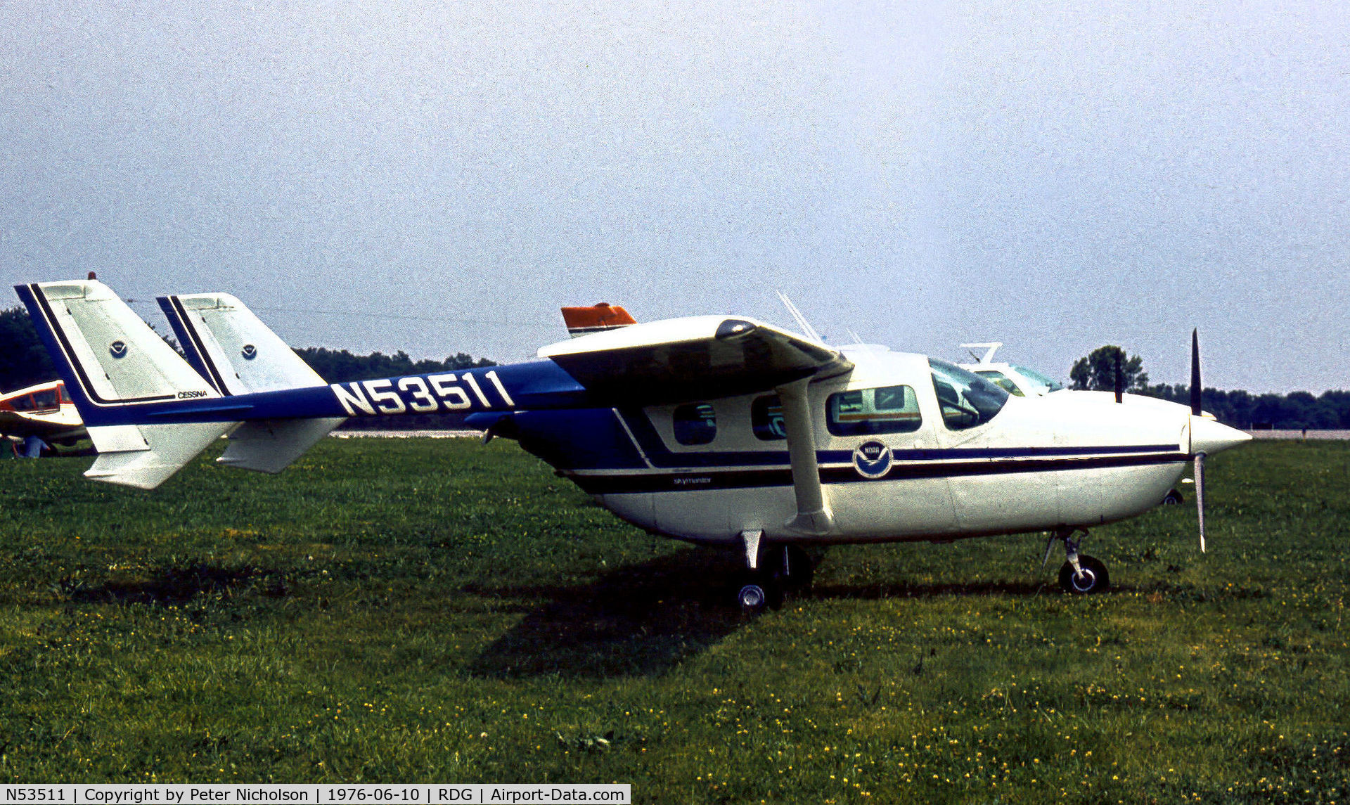 N53511, 1975 Cessna 337G Super Skymaster C/N 33701671, Cessna 337G Super Skymaster on display at the 1976 Reading Airshow.