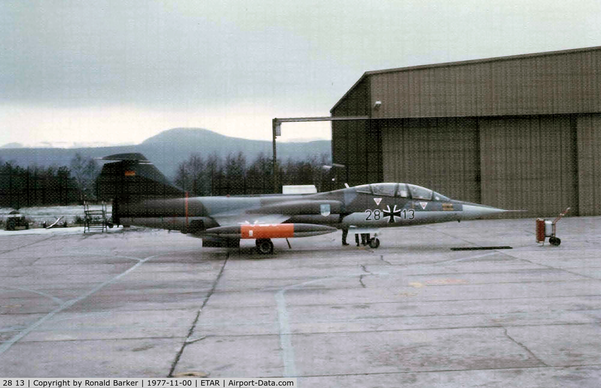28 13, Lockheed TF-104G Starfighter C/N 583F-5943, TF-104G at Ramstein AB, FRG
