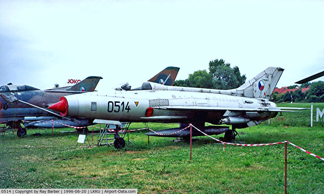 0514, Mikoyan-Gurevich MiG-21F-13 C/N 660514, Mikoyan-Gurevich MiG-21F-13 Fishbed [600514] (Czechoslovak Air Force) Kunovice~OK 20/06/1996