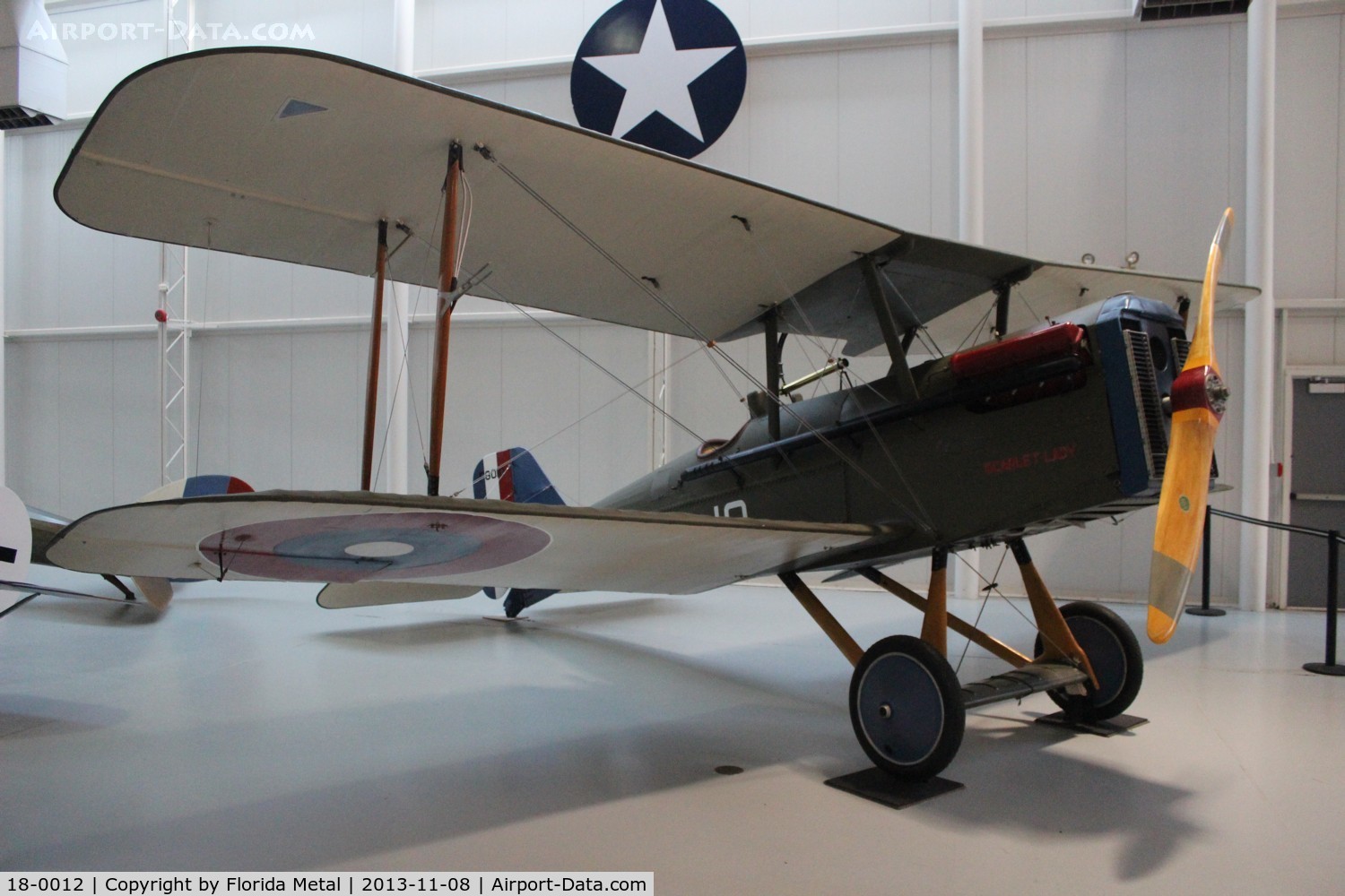18-0012, 1918 Curtiss SE.5A C/N F8010, Curtiss S.E. 5A at Ft. Rucker Army Aviation Museum